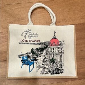Nice Côte d'Azur Canvas Tote Bag